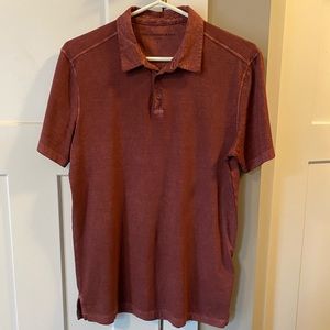 John Varvatos red polo shirt mens small NEW